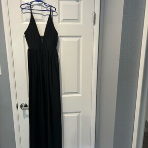 Elegant Black Maxi Jumpsuit NWOT by Klassy
